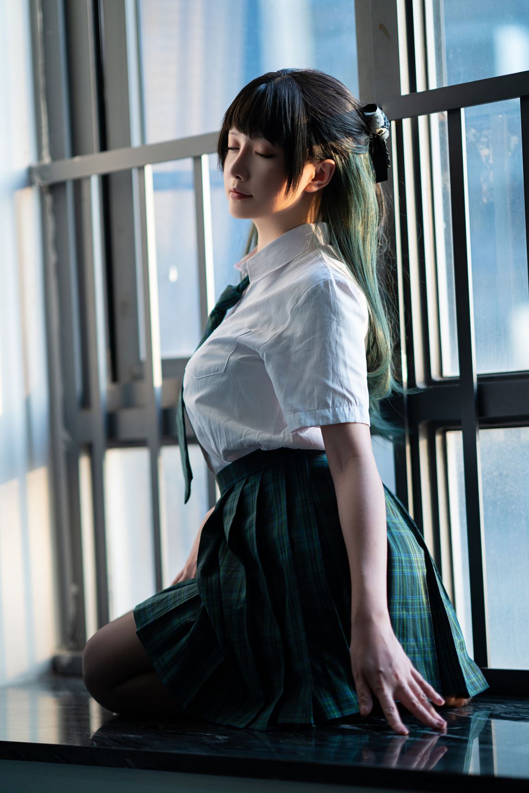[COS写真]星之迟迟–JK-绿插图